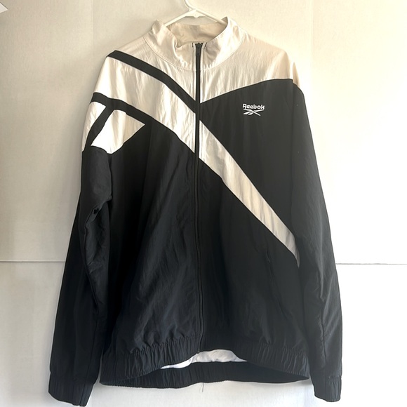 Reebok Men's Classics Track Top black and white size XXL - Picture 3 of 7